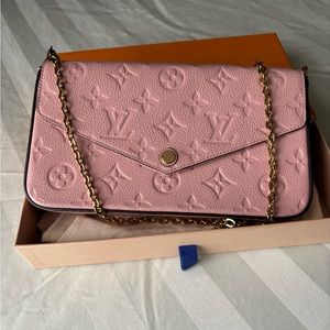 Felicie pochette in Rose Poudre